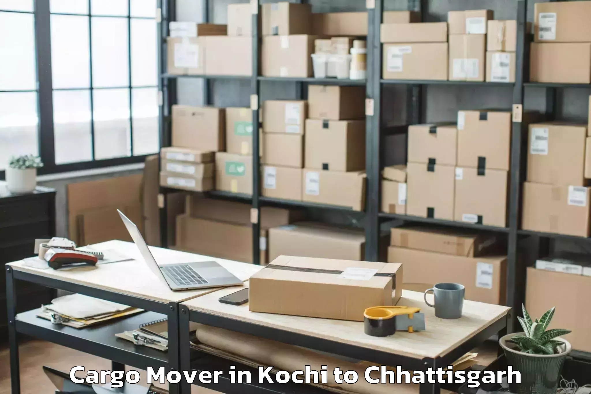 Professional Kochi to Gharghoda Cargo Mover